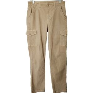American Eagle Khaki Cargo Pants Womens Size 8 Long Flawed